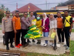 4 Ton Beras Murah Polres Sarolangun, Ludes Diserbu Warga Kota Sarolangun Saat Acara Senam Massal.