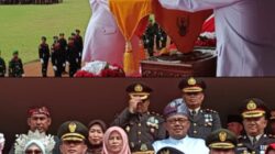 Pertama Kali, Bupati Sintang Tampak Tenang Saat Jadi Inspektur Upacara HUT RI Ke 80 di Stadion Baning Sintang