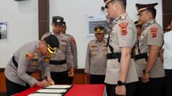 Kapolres Sarolangun Pimpin Langsung Upacara Sertijab Kasat Lantas.