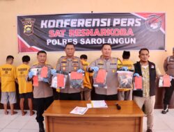Polres Sarolangun Gelar Press Release, Ungkap Peredaran 146,01 Gram Sabu.