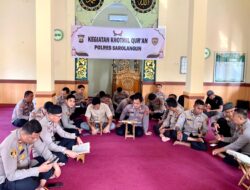 Khotmil Qur’an Rutin di Jajaran Polres Sarolangun Ujudkan Pemahaman serta mengamalkan Nilai Nilai Al-Quran demi tugas Melayani masyarakat