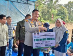 Kapolres Sarolangun, Bupati dan Forkopimda, Hadir Tanam Perdana Padi Gogo di Desa Tanjung Batin VIII..