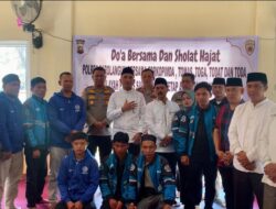 Polres Sarolangun Bersama Bupati, Ketua DPRD dan Komunitas Ojol Gelar Shalat Ghaib, Doakan Anggota dan Driver Ojol Yang Gugur.