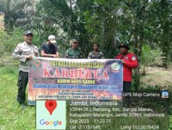 Koramil 420-07/Sei Manau Hadiri Rapat Koordinasi Patroli Terpadu Pencegahan Karhutla di Kecamatan Sungai Manau