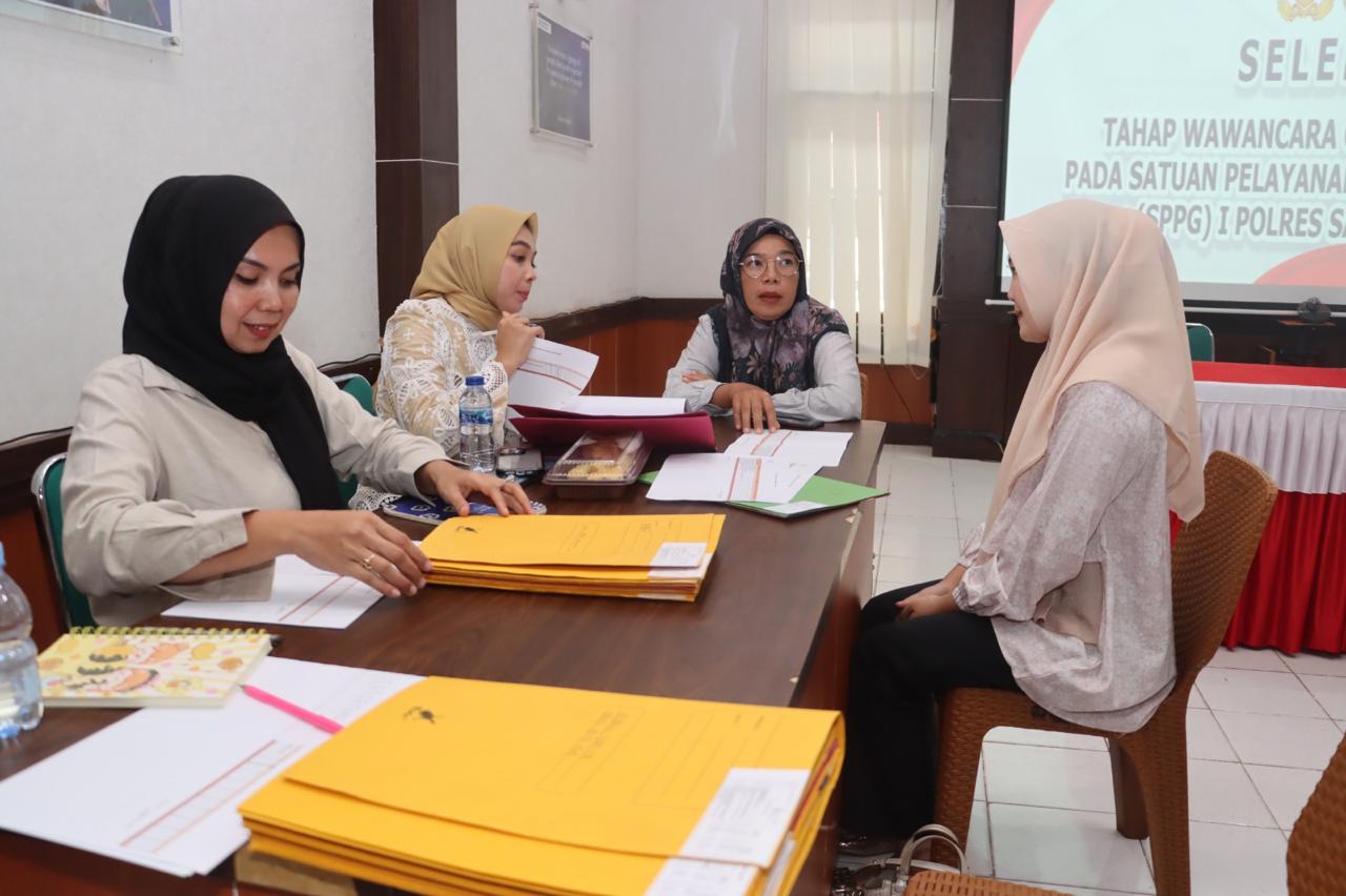 Polres Sarolangun Seleksi Rekrutmen Relawan SPPG untuk Pelaksanaan Makan Bergizi Gratis.