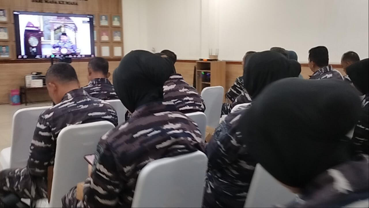 Perkuat Iman dan Tumbuhkan Semangat Cinta Tanah Air, Prajurit Lanal Bandung Gelar Vicon Kausri Agama