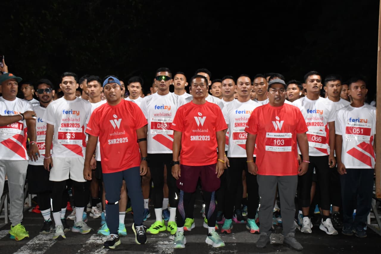 Komandan Lanal Sabang Beserta Anggota Turut Serta Memeriahkan Night Run 2025