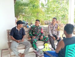 Perkuat Sinergi, Babinsa dan Bhabinkamtibmas Gelar Komsos Bersama Warga Desa Sungai Bulian