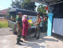 Babinsa Salurkan Beras Murah, Warga Merangin Antusias Sambut Program Pemerintah