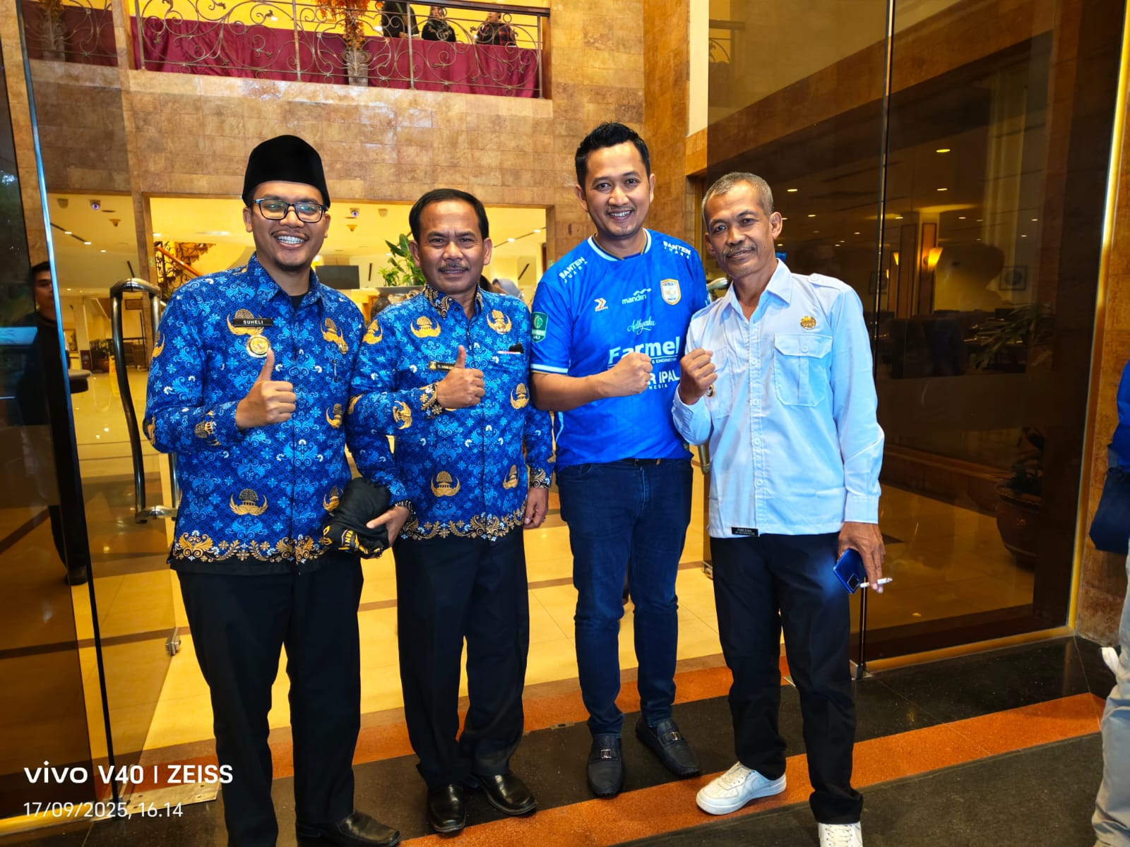 Kepala desa sindangheula Suheli hadir acara sarasehan Adhyaksa FC banten Kepala desa sindangheula Suheli hadir acara sarasehan Adhyaksa FC banten