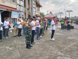 Kodim 0420/Sarko Gelar Bhakti Teritorial Prima Sambut HUT TNI ke-80 di Pasar Bawah Sarolangun