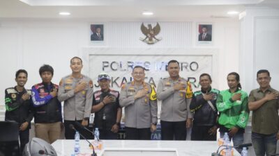 Tingkatkan Peran Warga Jaga Lingkungan, Kapolres Metro Jakarta Utara Resmikan Presidium Komunitas Ojek Online