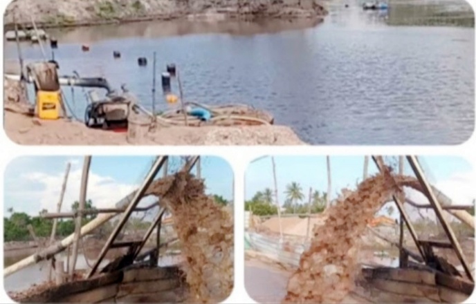 Galang Batang Wilayah Kawal Kec. Gunung Kijang Diteror Mafia Pasir, Polres Bintan Diduga Tak Berkutik