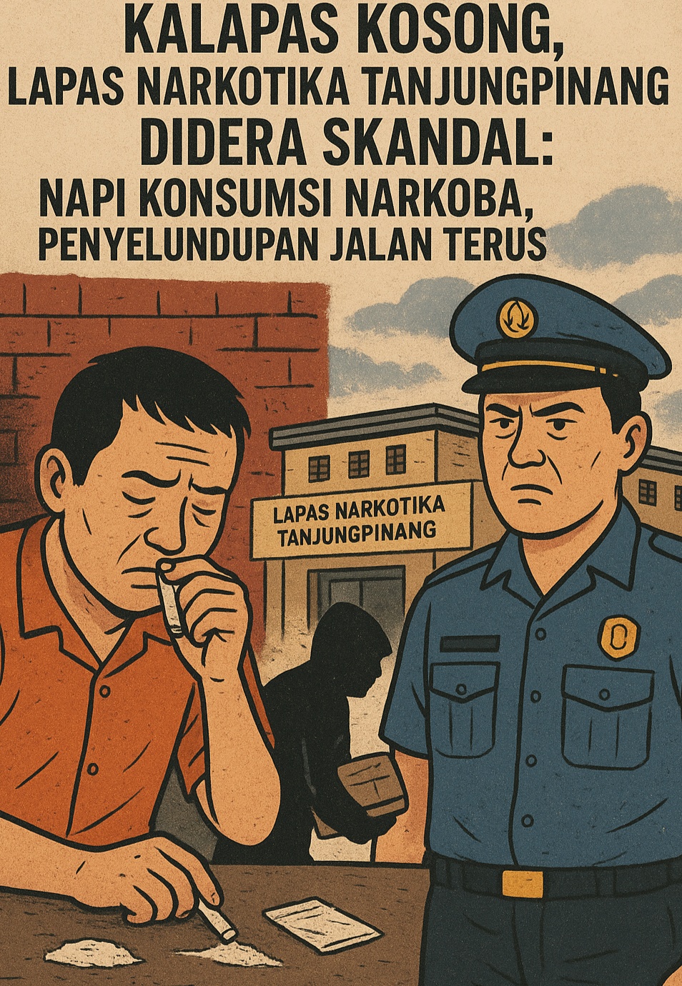 Kalapas Kosong, Lapas Narkotika Tanjungpinang Didera Skandal: Napi Konsumsi Narkoba, Penyelundupan Jalan Terus