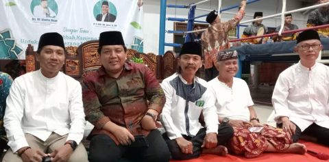 Pengajian Selapanan di Sasana Tinju Sutan Rambing Jadi Ajang Silaturahmi Lintas Komunitas