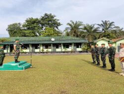 Dandim 0420/Sarko Pimpin Upacara Bulanan dan Sampaikan Amanat Pangdam XX/TIB*