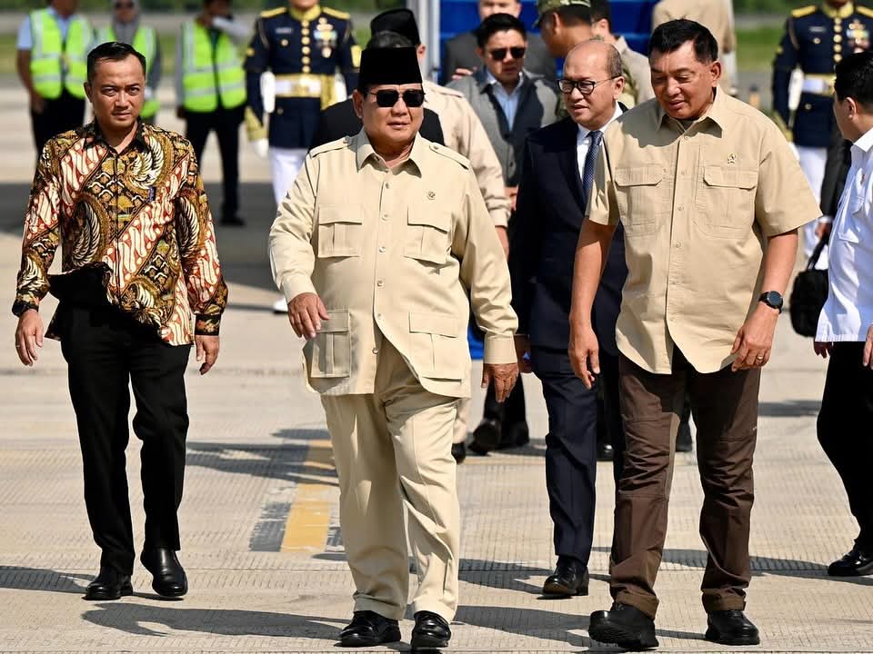 Presiden Prabowo Tiba di Jakarta Usai Hadiri KTT Perdamaian dan Penghentian Perang Gaza