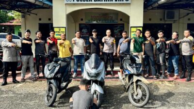 Macan Pseko Reskrim Polres Sarolangun Berhasil Ungkap Kasus Curanmor Di Desa Dusun Dalam.