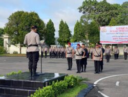 Kapolres Tebo Pimpin Upacara Serah Terima Jabatan Kasat Reskrim Polres Tebo Dan Pelantikan Kasiwas  Polres Tebo