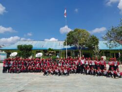 Tumbuhkan Disiplin dan Jiwa Nasionalisme, Babinsa Koramil 420-09/Bangko Latih LKBB di SMA N 12 Merangin