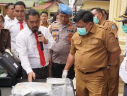 Pj Sekda Saksikan Pemusnahan BB Narkoba Jenis Sabu