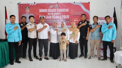 Semarak HUT Humas Polri Ke-74, Polres Sarolangun Gelar Donor Darah.