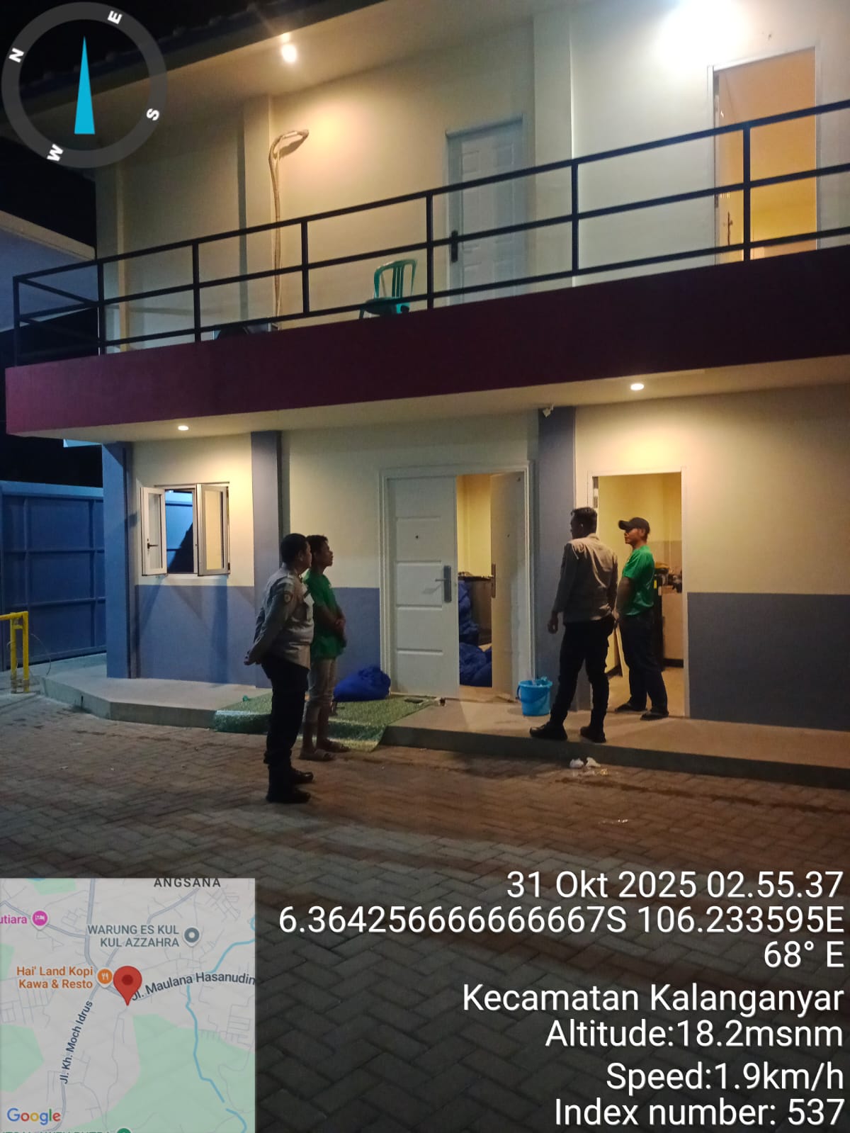 Anggota Polsek Rangkasbitung Polres Lebak Giat Patroli Dialogis Ke Hotel Rose Aweh