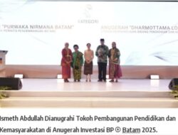 Kontribusi Nyata Ismeth Abdullah Diakui, Raih Penghargaan di Anugerah Investasi BP Batam Kontribusi Nyata Ismeth Abdullah Diakui, Raih Penghargaan di Anugerah Investasi BP Batam