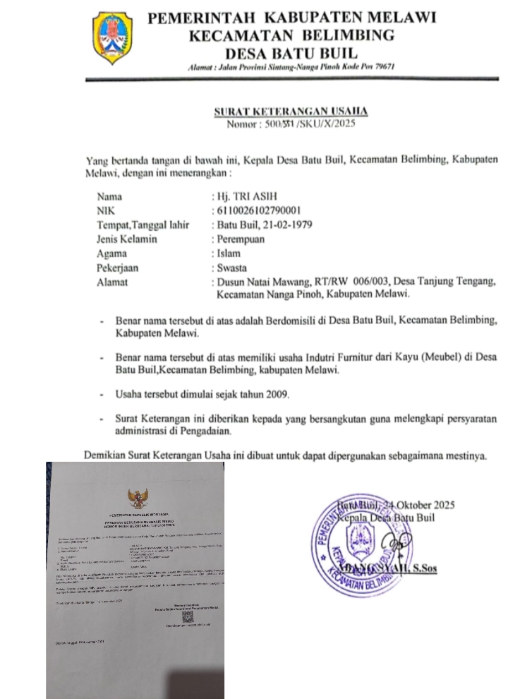 Pernyataan Resmi Pemilik Toko Kayu Desa Batu Buil, Penjualan Kayu Olahan : Miliki Dokumen Perijinan  Kementerian Investasi Penanaman Modal, Serta Perijinan Pemerintahan Desa Batu Buil Pernyataan Resmi Pemilik Toko Kayu Desa Batu Buil, Penjualan Kayu Olahan : Miliki Dokumen Perijinan  Kementerian Investasi Penanaman Modal, Serta Perijinan Pemerintahan Desa Batu Buil