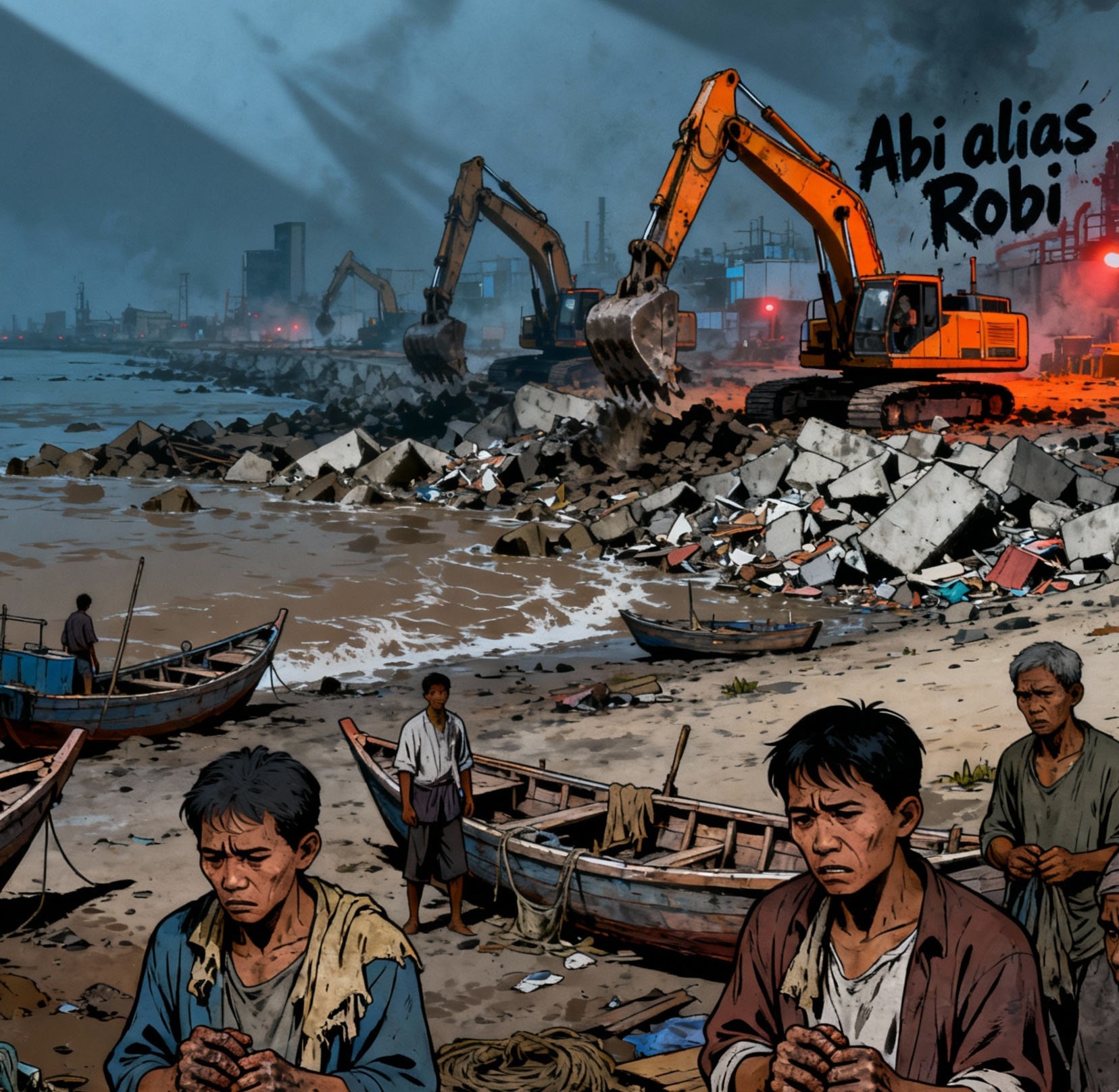 “Reklamasi Liar Bengkong: Abi alias Robi Diduga ‘Menelan’ Laut Demi Proyek”