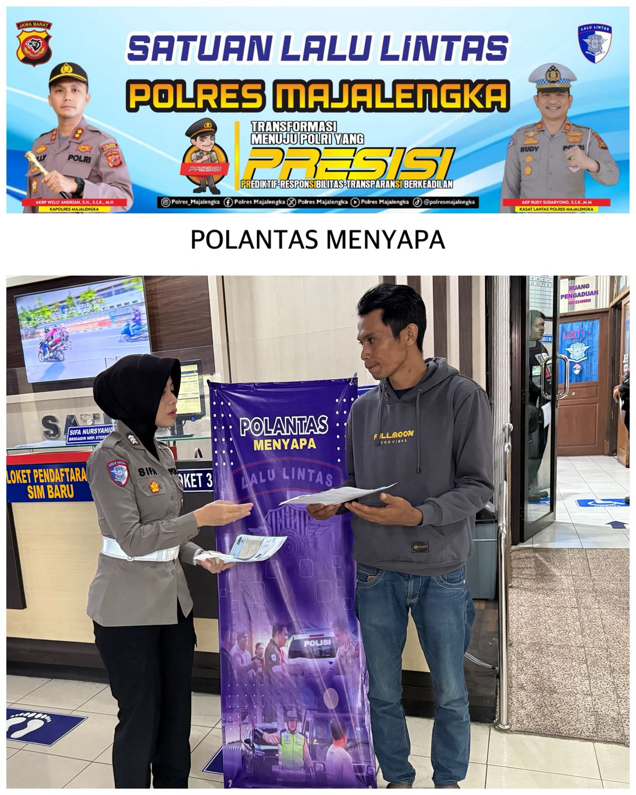 Satlantas Polres Majalengka Kembali Gelar “Polantas Menyapa”, Edukasi Masyarakat tentang SIM