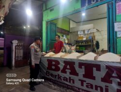 Polsek Rangkasbitung Polres Lebak Giat Patroli Dialogis Temui Pedagang Beras Sampaikan Pesan Kamtibmas