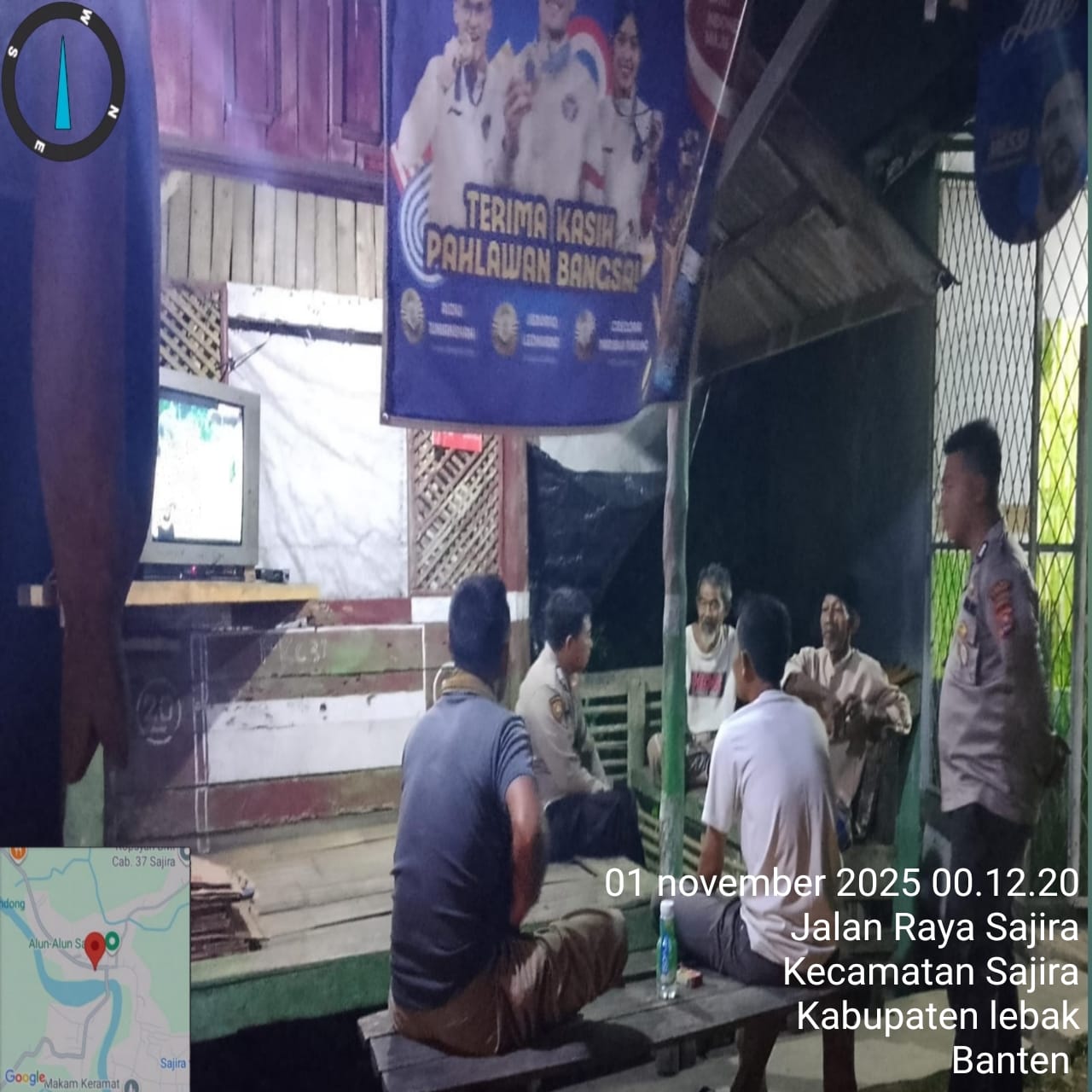 Personil Polsek Sajira Polres Lebak Gelar Patroli Minimalis Gangguan Hatkambtibmas