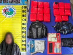 Polres Sanggau Gagalkan Penyelundupan 18 Kg Sabu dari Perbatasan, Kurir Perempuan Ditangkap Dini Hari