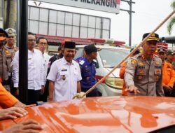 Hadiri Apel Kesiapan Tanggap Darurat Bencana, Wabup Khafidh Tinjau Alat Pendeteksi Dini