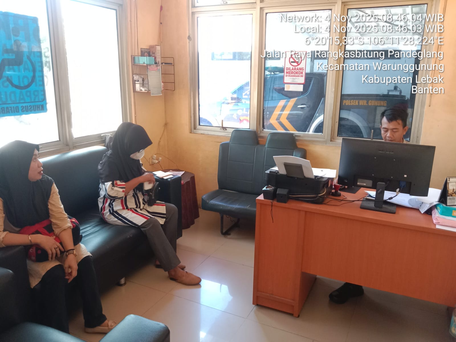 PS. KSPKT Polsek Warunggunung Melaksanakan Tugas Rutin Pelayanan Prima Kepolisian di Polsek Warunggunung