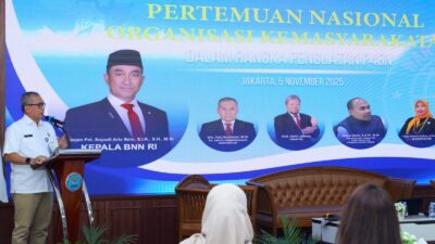 GELAR PERTEMUAN NASIONAL ORMAS, BNN DORONG PENGUATAN P4GN SECARA MASSIF