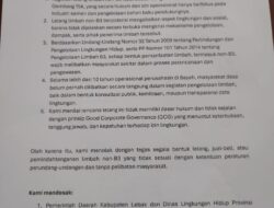WARGA DESA DARMASARI TEGAS MENOLAK SISTEM LELANG PENGELOLAAN LIMBAH NON-B3