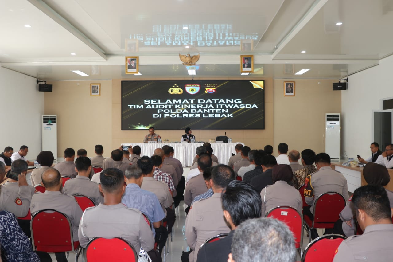 Polres Lebak Terima Kunjungan Tim Audit Kinerja Itwasda Polda Banten Tahap II Tahun 2025