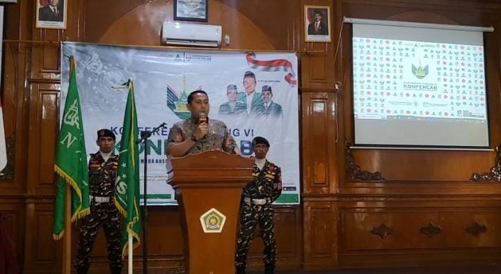 Buka Konfercab Ke-VI GP Ansor, Bupati M. Syukur Ajak Bersinergi Bangun Negeri