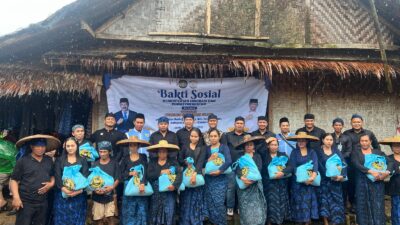 1000 Orang Suku Adat Baduy Kanekes, Terima Paket Bakti Sosial Kementerian Imigrasi dan Pemasyarakatan Bersama Yayasan Arridho Berdikari Sejati