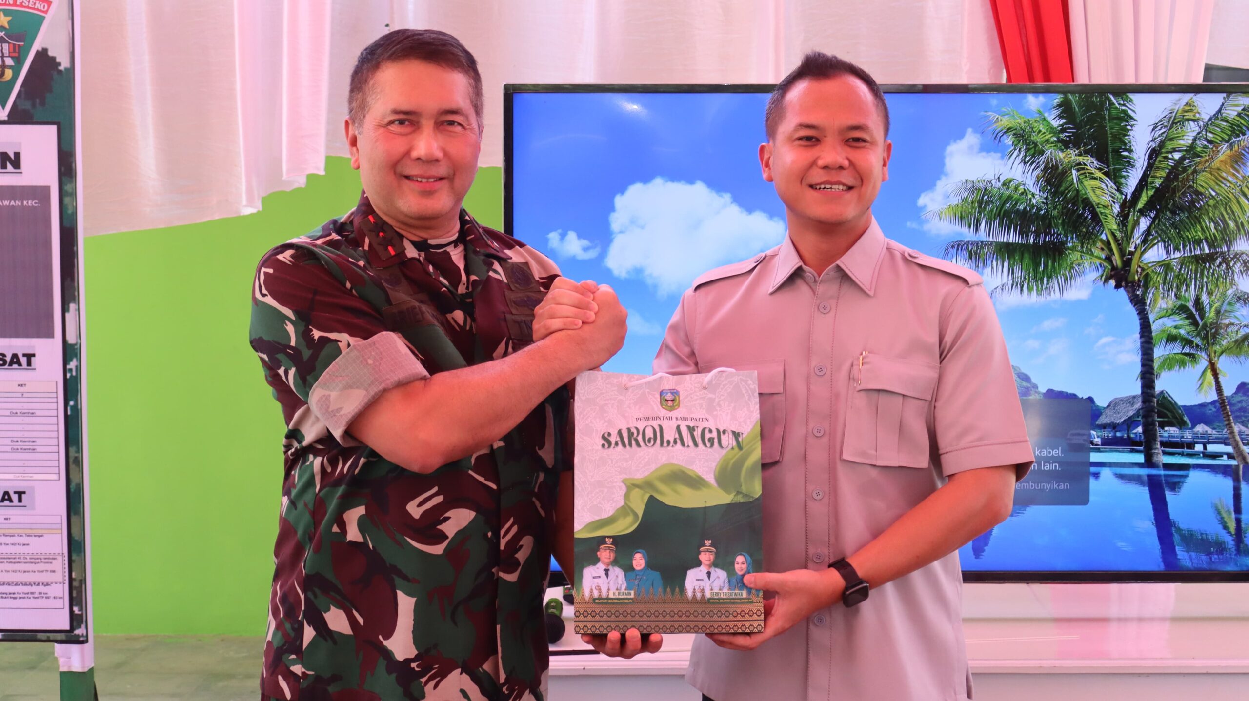 TINJAU KESIAPAN MARSELLING AREA YONIF TP 896/SP DI KABUPATEN SAROLANGUN