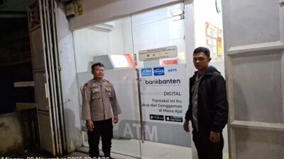 Cegah Gangguan Kamtibmas Anggota Polsek Maja Polres Lebak Laksanakan Patroli Ke Atm