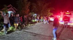 Polsek Wonosobo Identifikasi Kebakaran Bagian Belakang Truk Tangki Bermuatan CPO