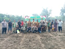 Sukseskan Program Ketahanan Pangan,Polsek Rangkasbitung Polres Lebak Tanam Jagung Kuartal IV