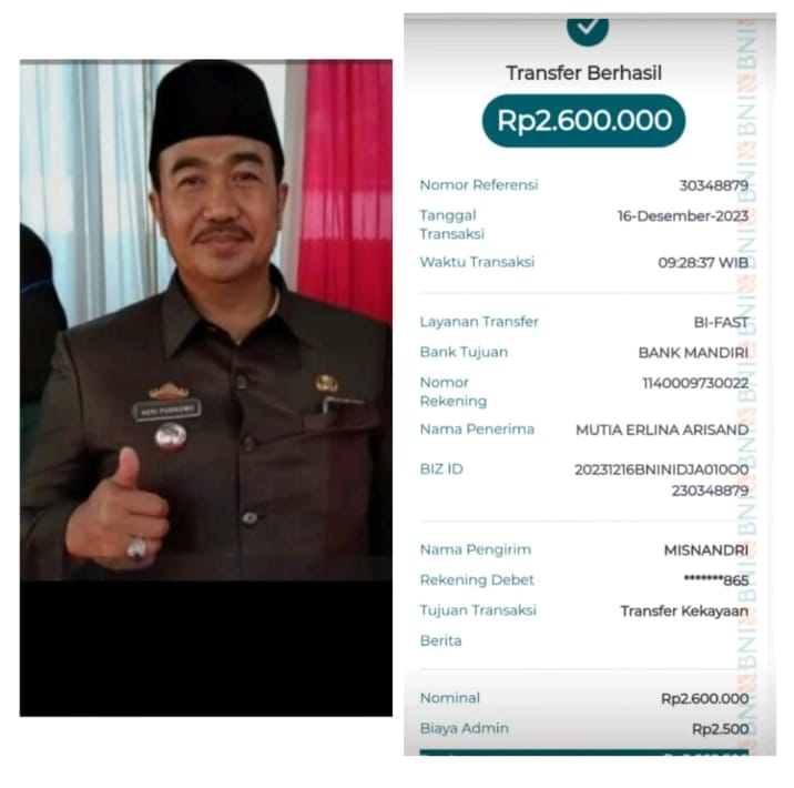 Inspektorat Lampung Selatan Diuga Ada Kerja Sama Dengan Ketua PKK dan Mantan Camat Merbau Mataram.