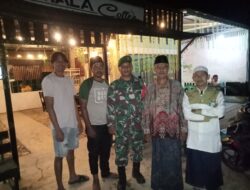 KOMSOS MALAM KORAMIL 420-07/SUNGAI MANAU, PERKUAT SINERGI TNI DAN WARGA DALAM CIPTAKAN LINGKUNGAN AMAN