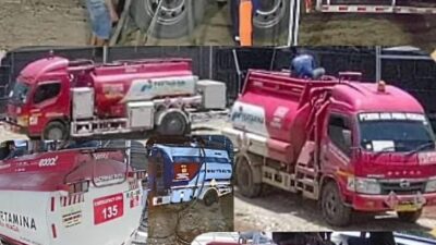 Mobil Tangki Pertamina Di Lampung Diduga Lakukan Praktik Penjualan Ilegal BBM