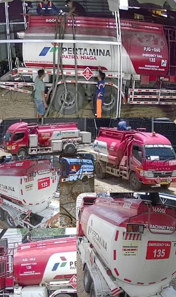 Mobil Tangki Pertamina Di Lampung Diduga Lakukan Praktik Penjualan Ilegal BBM