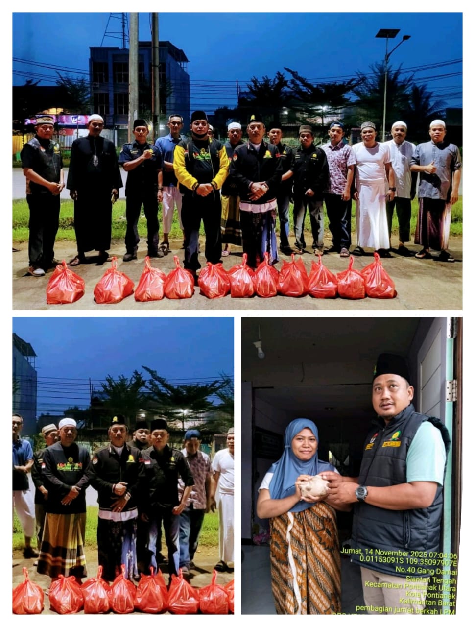 Laskar Pemuda Melayu (LPM) DPC Pontianak Utara Gelar Jum’at Berkah dengan Berbagi Makanan untuk Fakir Miskin